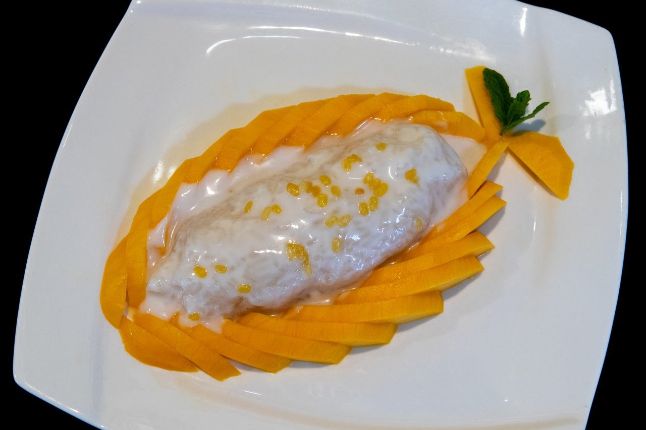 Order  - MANGO STICKY RICE food online from Thaibodia store, Campbell on bringmethat.com