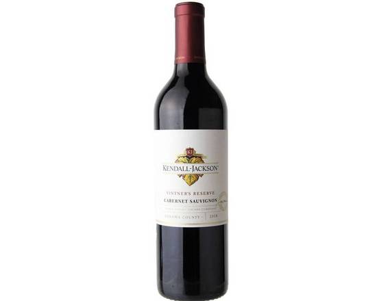 Order Kendall-Jackson Vintner's Reserve Cabernet Sauvignon, 750mL red wine (13.5% ABV) food online from House Of Wine store, New Rochelle on bringmethat.com