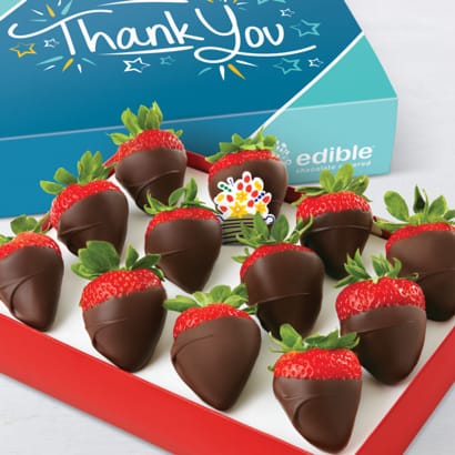 Order Thank You Chocolate Dipped Strawberries Box food online from Edible Arrangements store, Delran on bringmethat.com