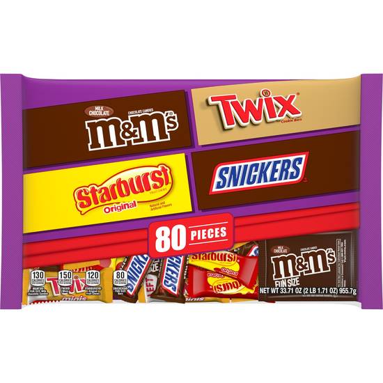 Order M&M'S, SNICKERS, STARBURST & TWIX Bulk Halloween Candy Variety Pack, 33.71 OZ food online from CVS store, Ulster County on bringmethat.com