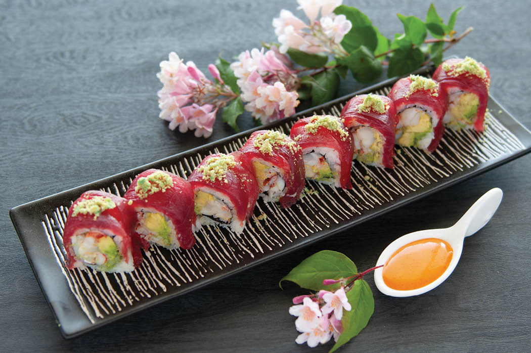 Order Wasabi Tuna Roll food online from Kumo Sushi Hibachi & Lounge store, Bay Shore on bringmethat.com