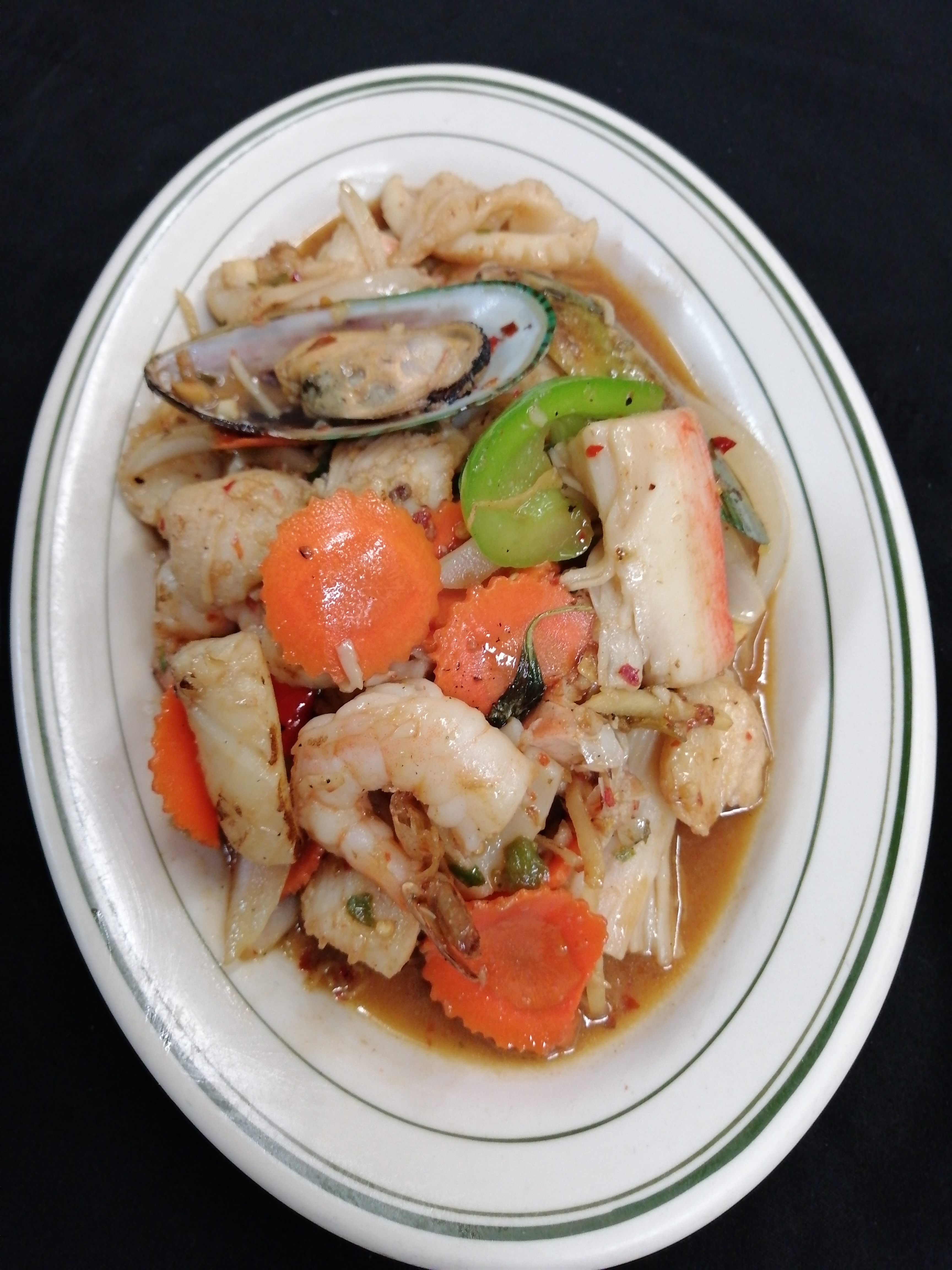 Order Spicy Basil Seafood food online from At Bangkok store, Los Angeles on bringmethat.com
