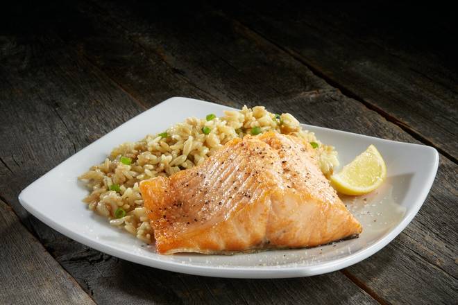 Order Fresh Grilled Salmon food online from Sizzler store, San Jose on bringmethat.com