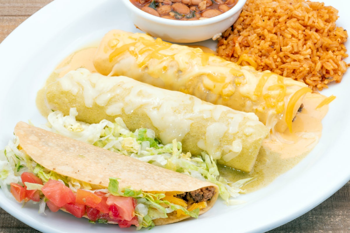Order Tex-Mex Combination Dinner food online from Uncle Julios Fine Mexican Foods store, Grapevine on bringmethat.com