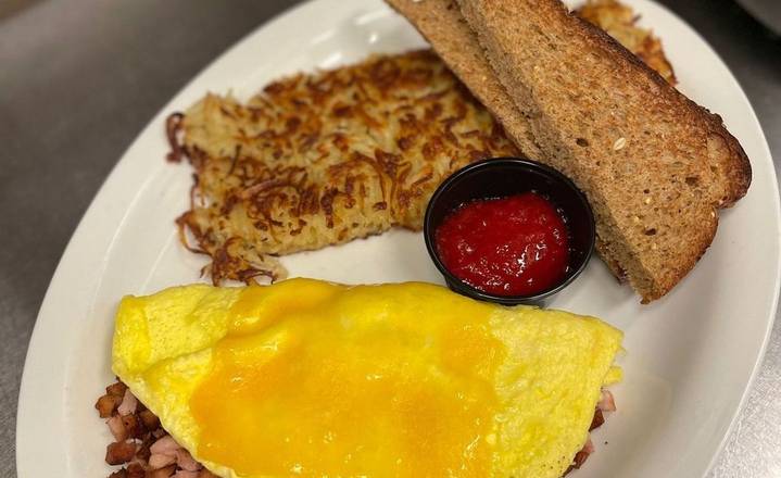 Order Ham Omelet - OO food online from Biscuits Cafe store, Surprise on bringmethat.com
