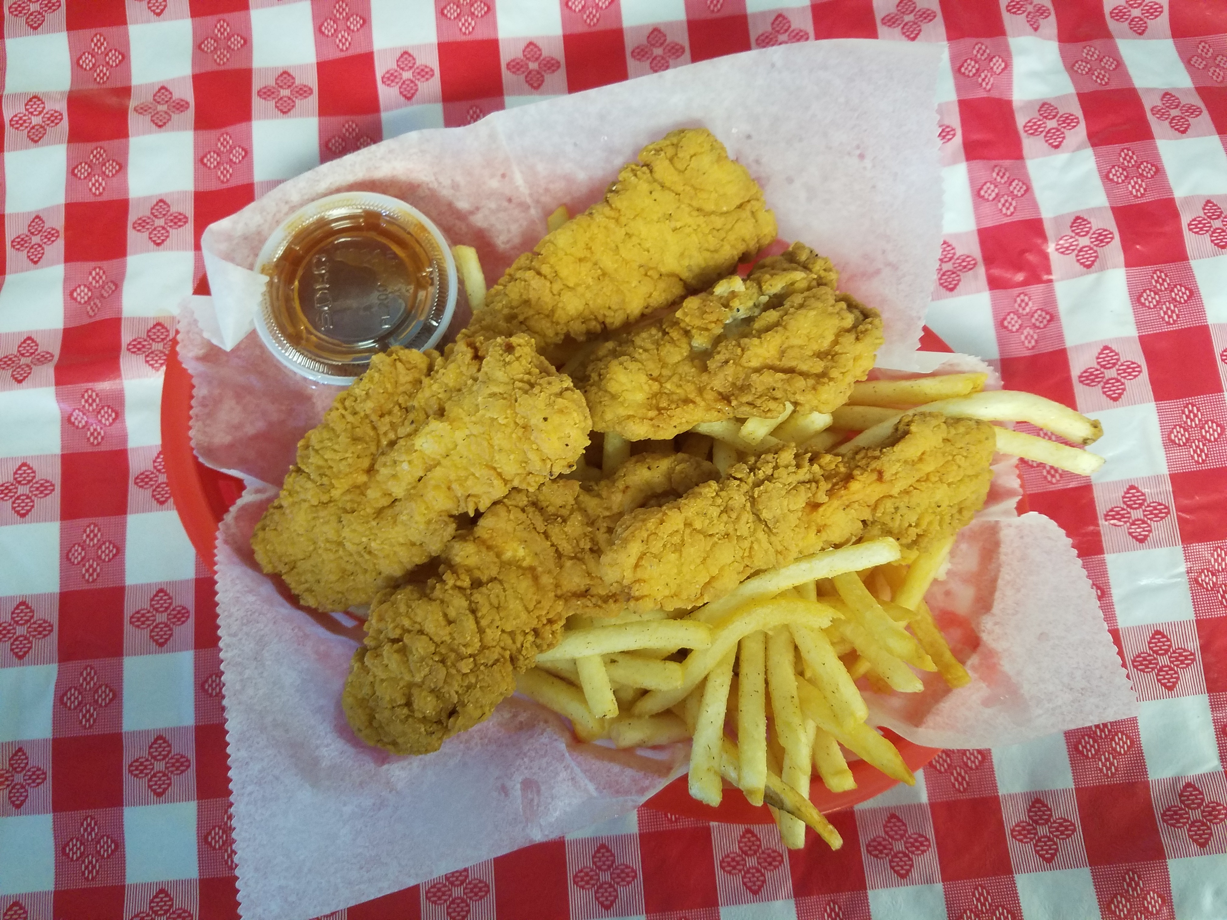 Order 5-Piece Chicken Fingers Dinner food online from Herms Palace store, Skokie on bringmethat.com