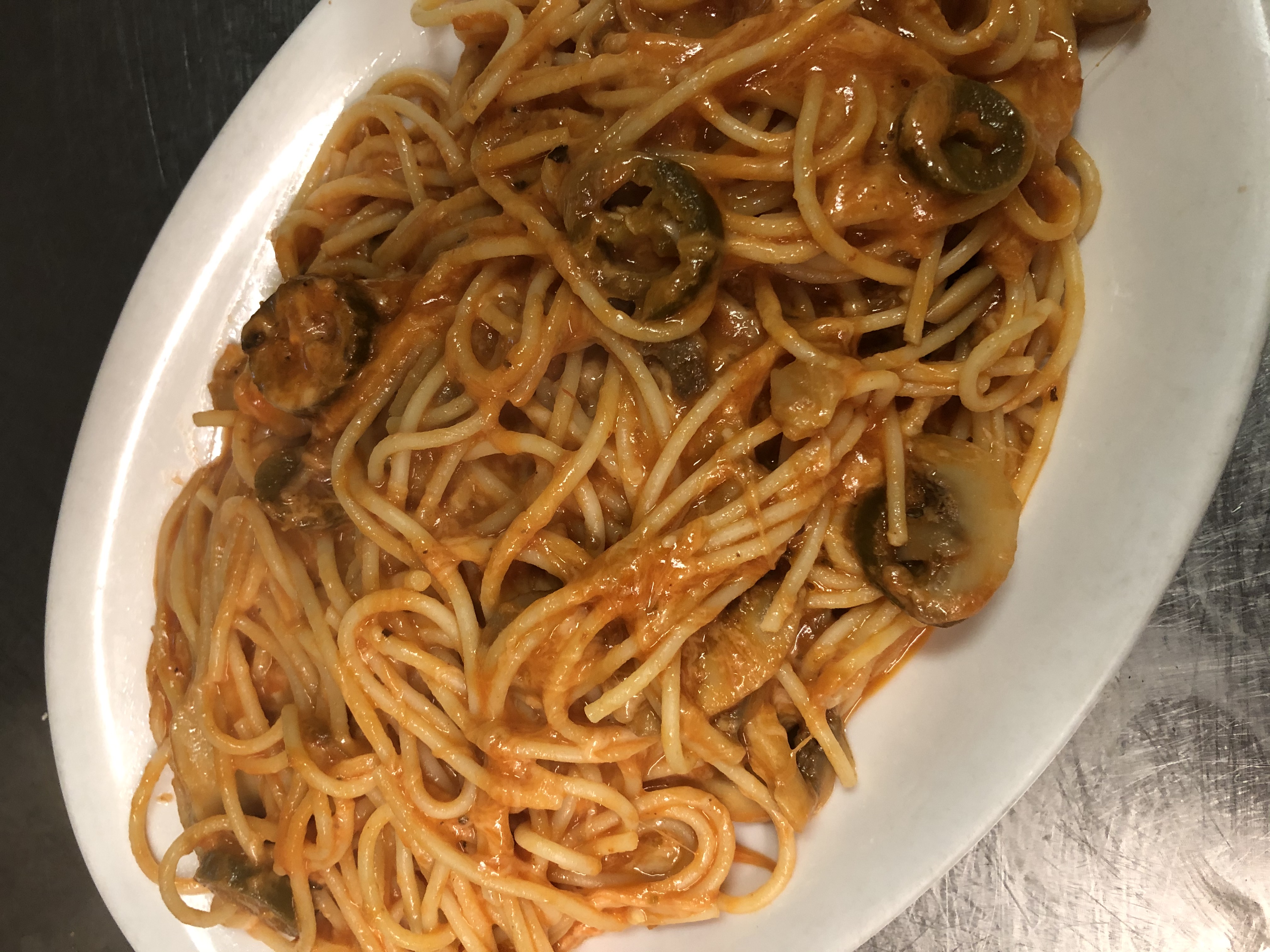 Order Mexican Spaghetti food online from Como's No 1 Italian Restaurant store, El Paso on bringmethat.com