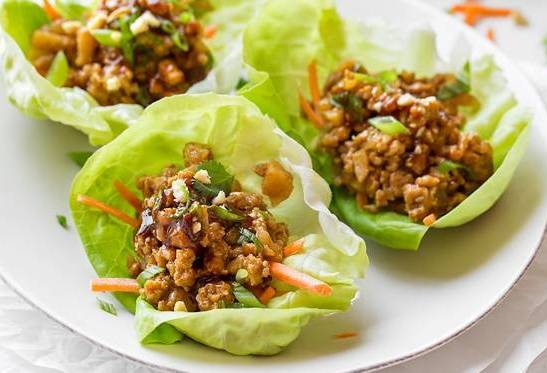 Order Chicken Lettuce Wraps (4) food online from Epicures Of Asia store, Roswell on bringmethat.com