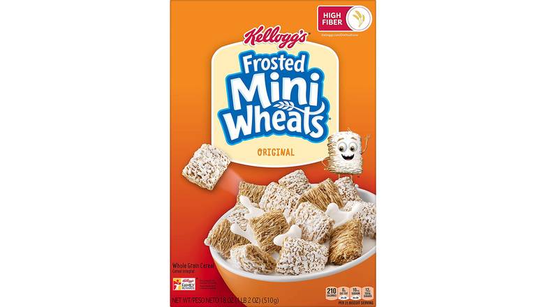Order Kellogg'S Frosted Mini-Wheats Breakfast Cereal food online from Trumbull Mobil store, Trumbull on bringmethat.com