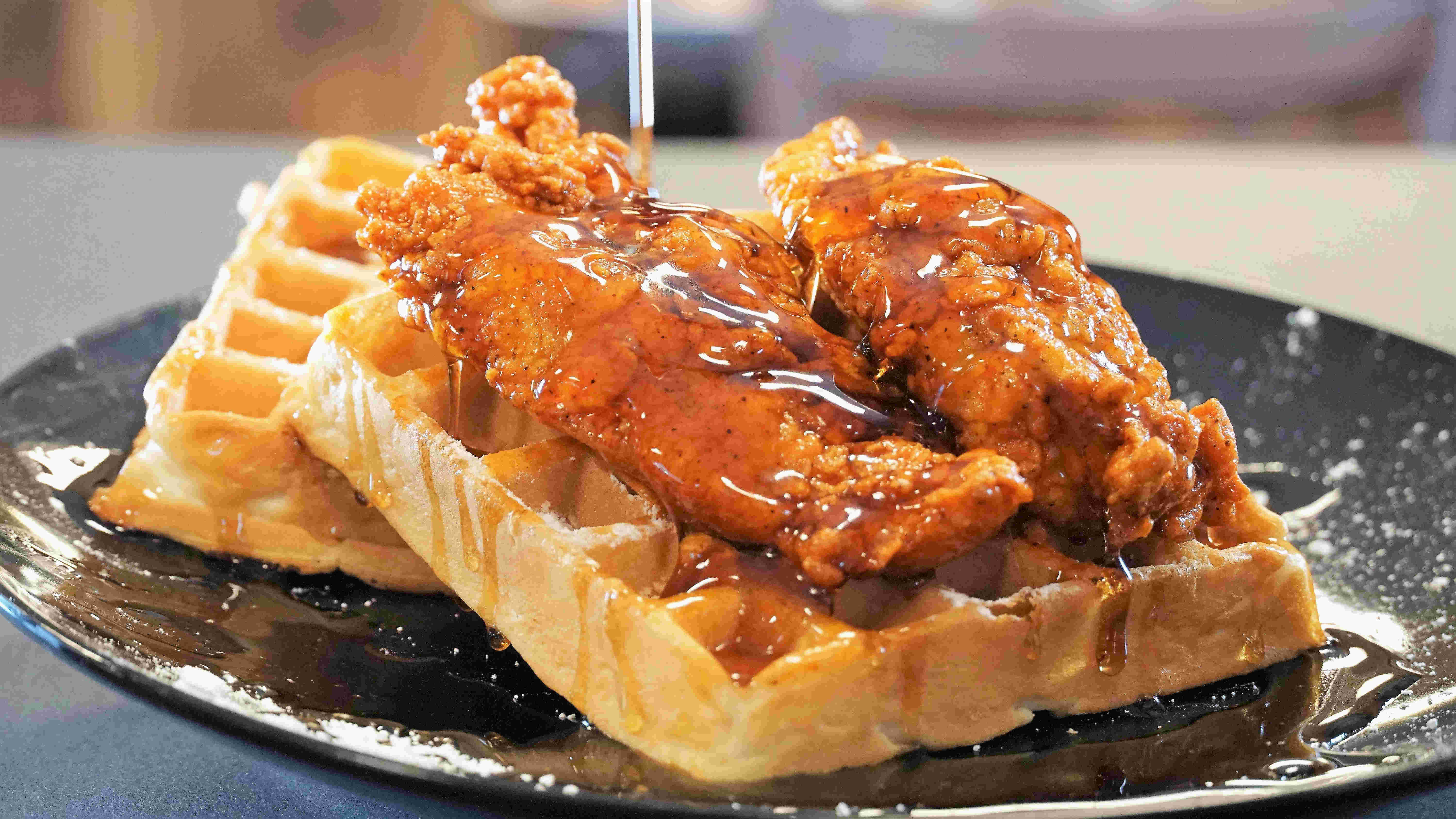 Order Chicken and Waffles Combo food online from Jp's Hot Chicken store, Oak Grove on bringmethat.com
