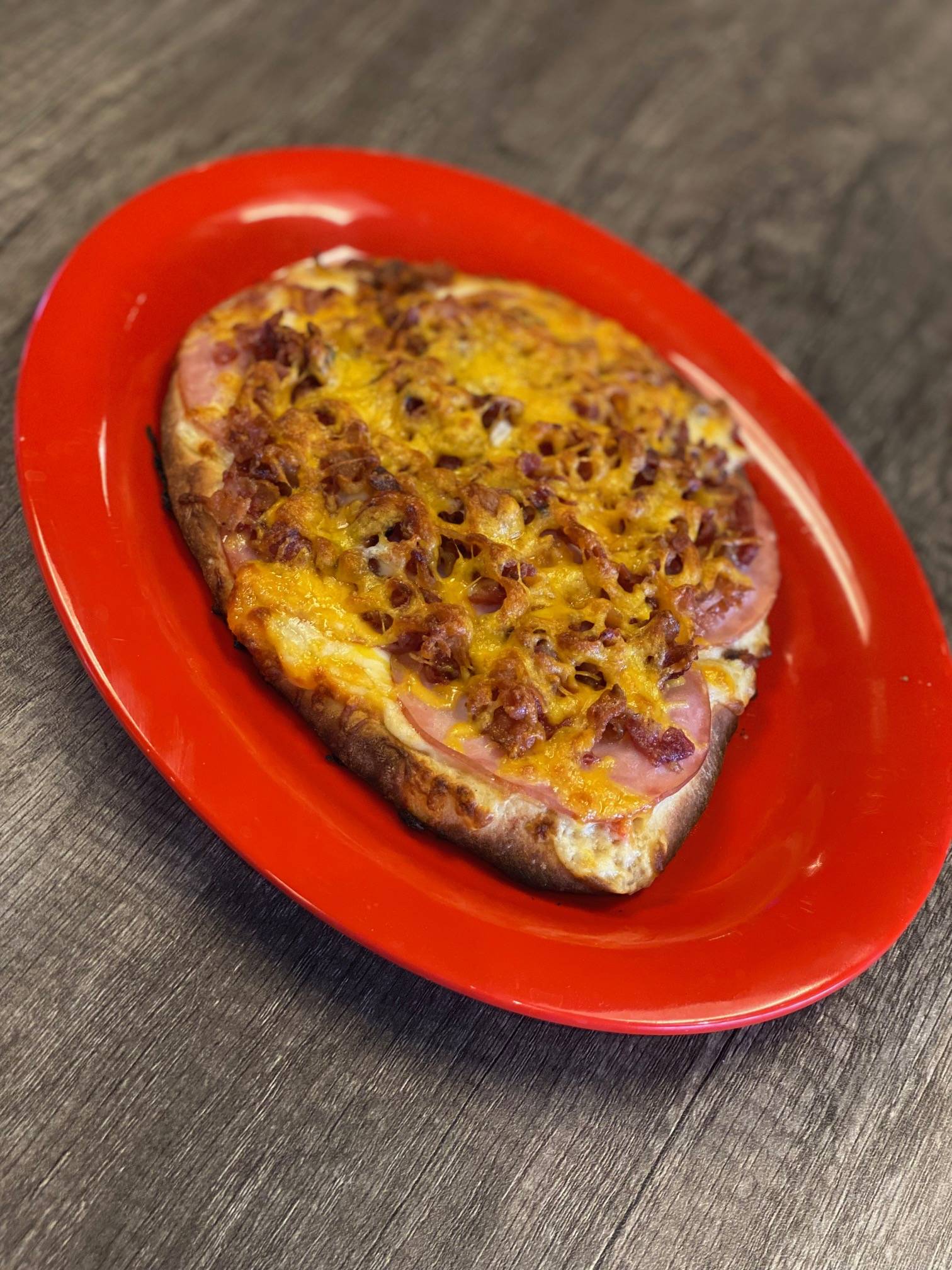 Order Ham and Cheese Flatbread food online from WILDFIRE store, WEBB CITY on bringmethat.com