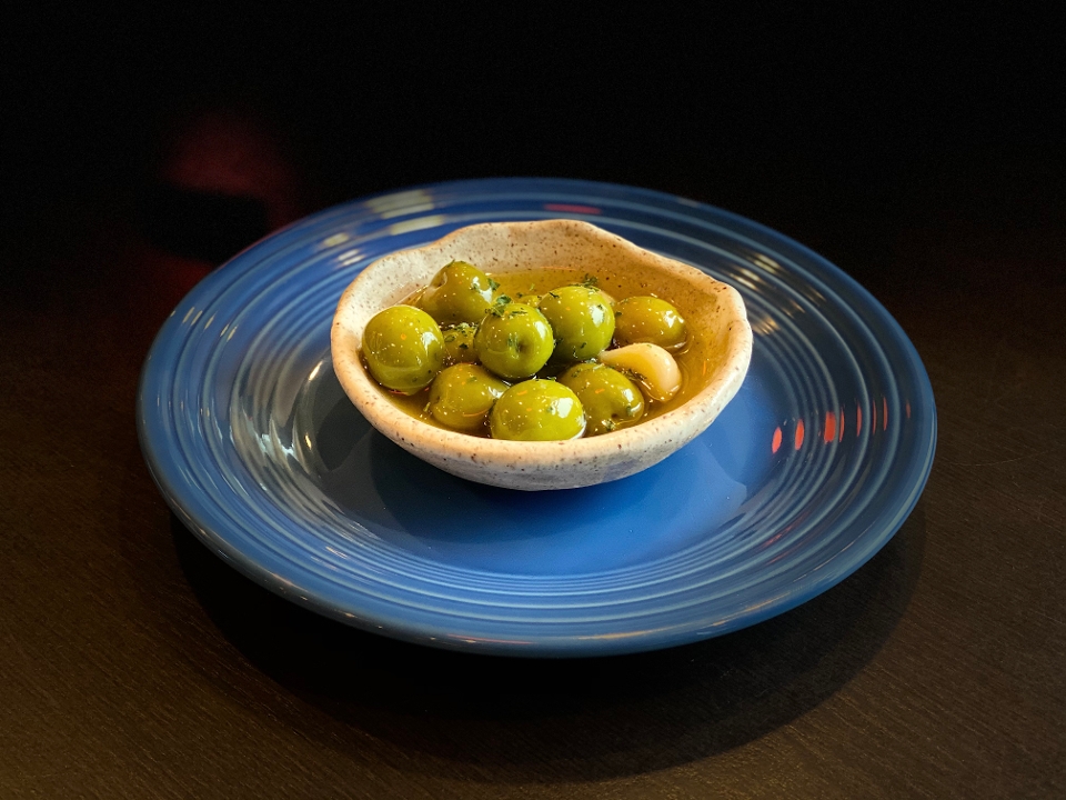 Order Marinated Olives food online from Hearth Pizzeria store, Needham on bringmethat.com