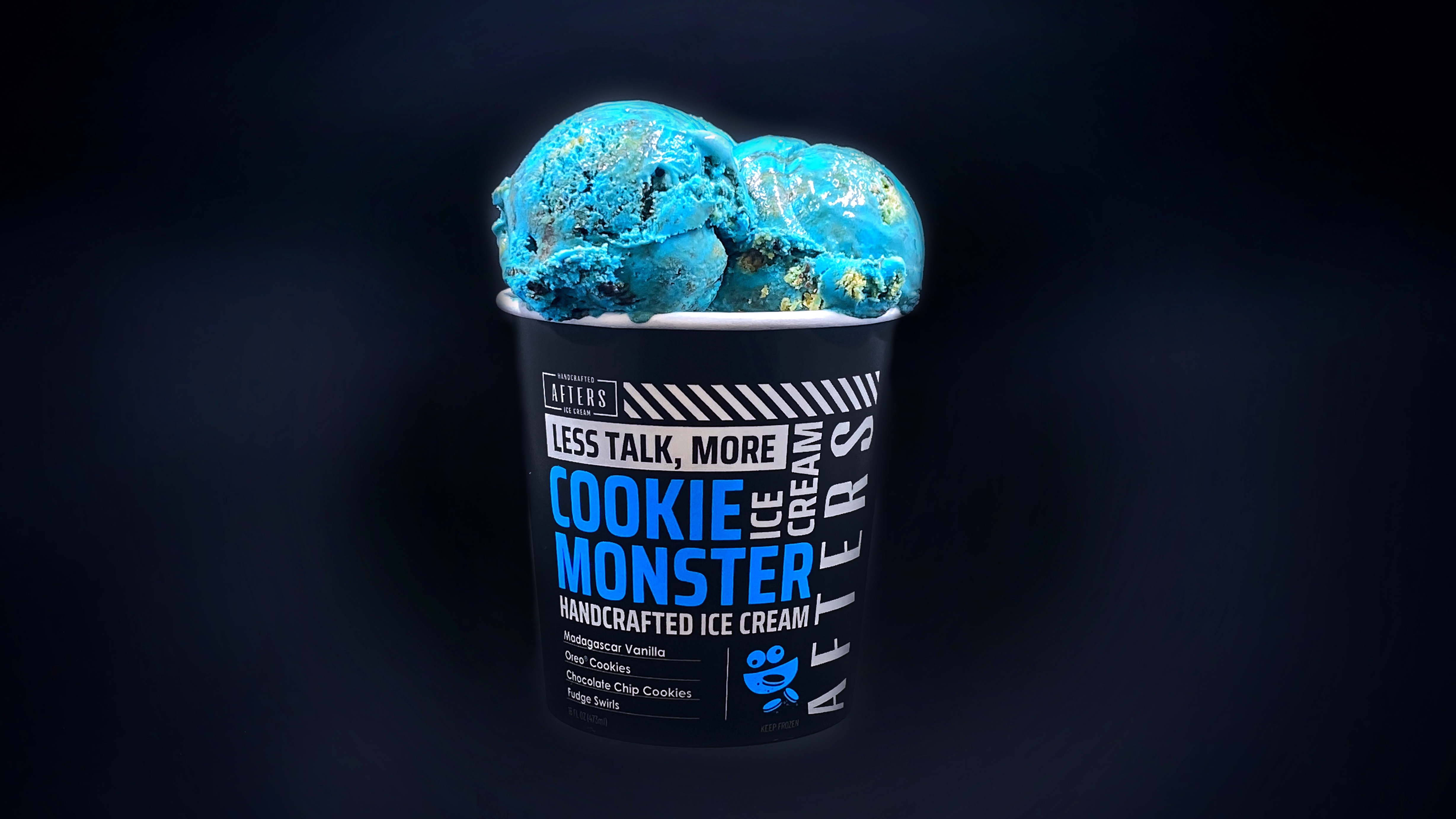 Order Cookie Monster Pint food online from Afters Ice Cream store, Alhambra on bringmethat.com