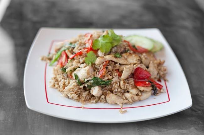 Order 21) Ka-Prow Fried Rice (V) * food online from Thai by Thai - Sterling store, Sterling on bringmethat.com