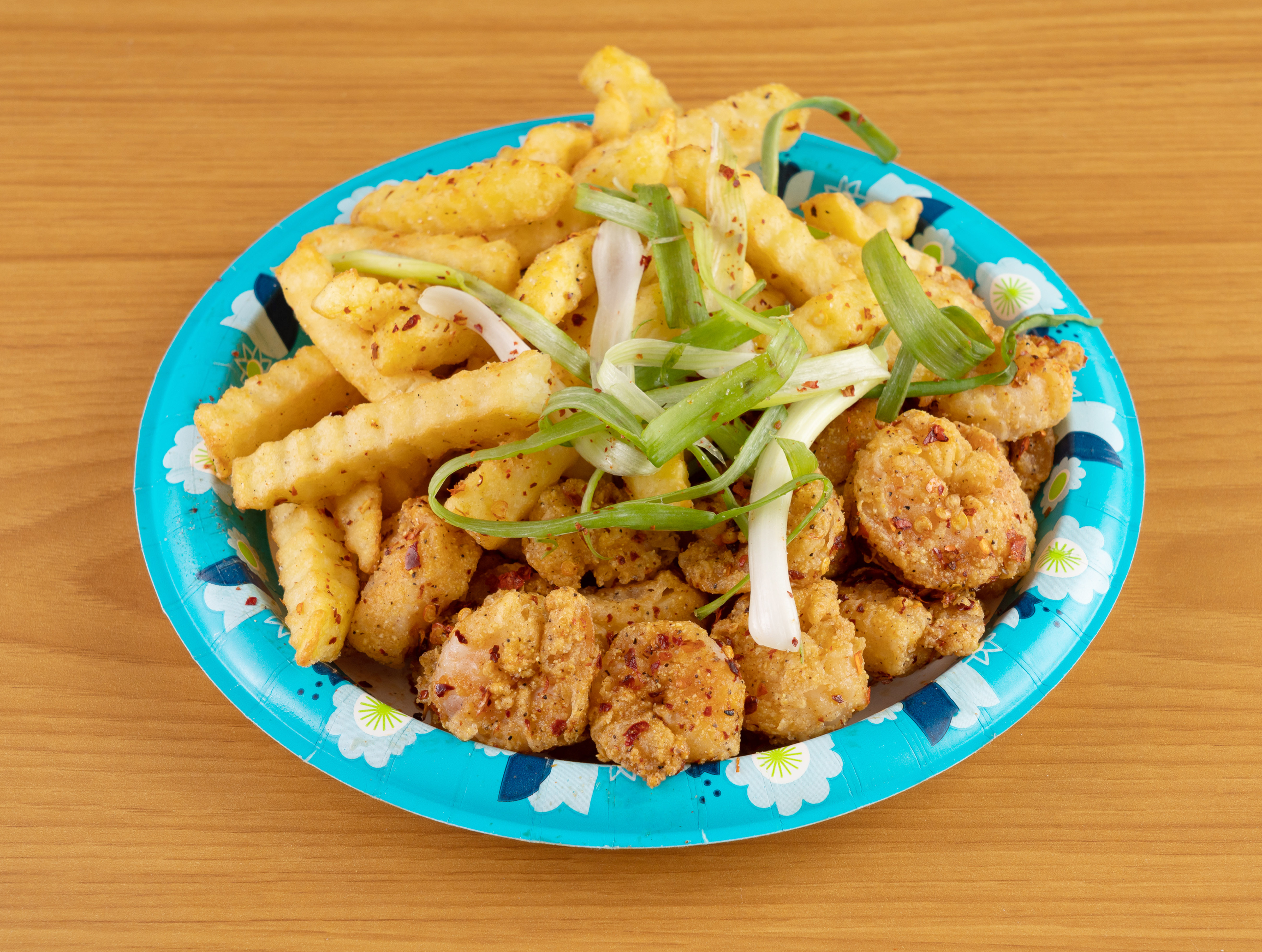 Order Shrimp with Fries food online from J&J Wings and Chinese Food store, Port Arthur on bringmethat.com