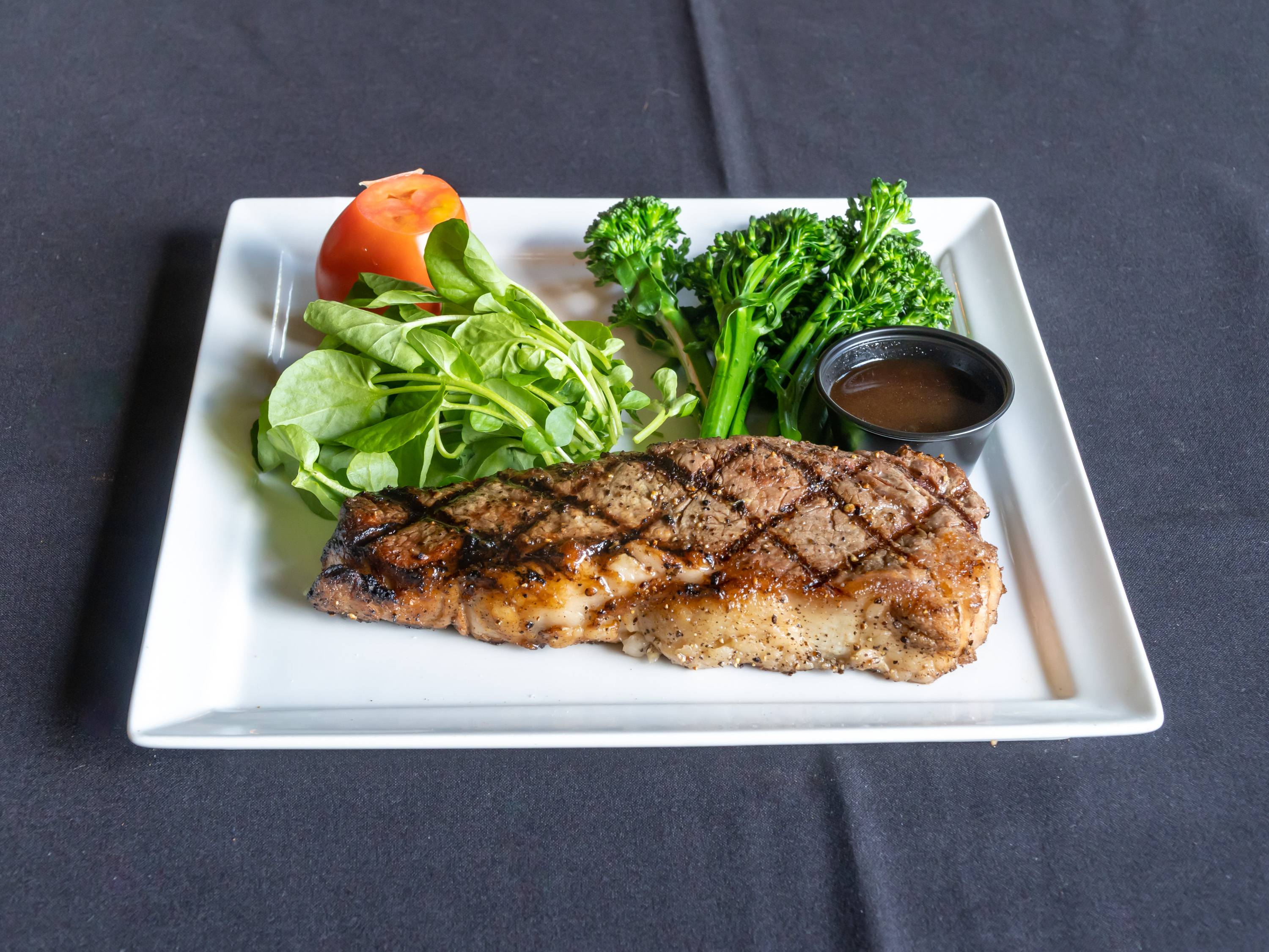 Order New York Steak  food online from Red Restaurant & Bar store, City of Industry on bringmethat.com