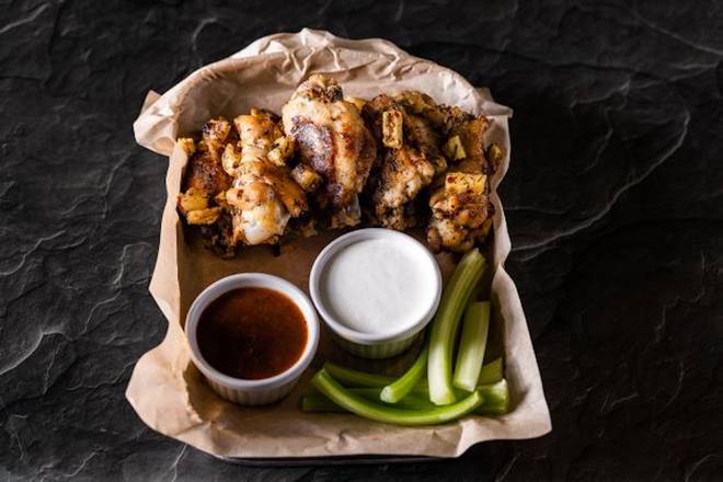 Order Caribbean Jerk Dry Rub Wings food online from Brixx Wood Fired Pizza store, Raleigh on bringmethat.com