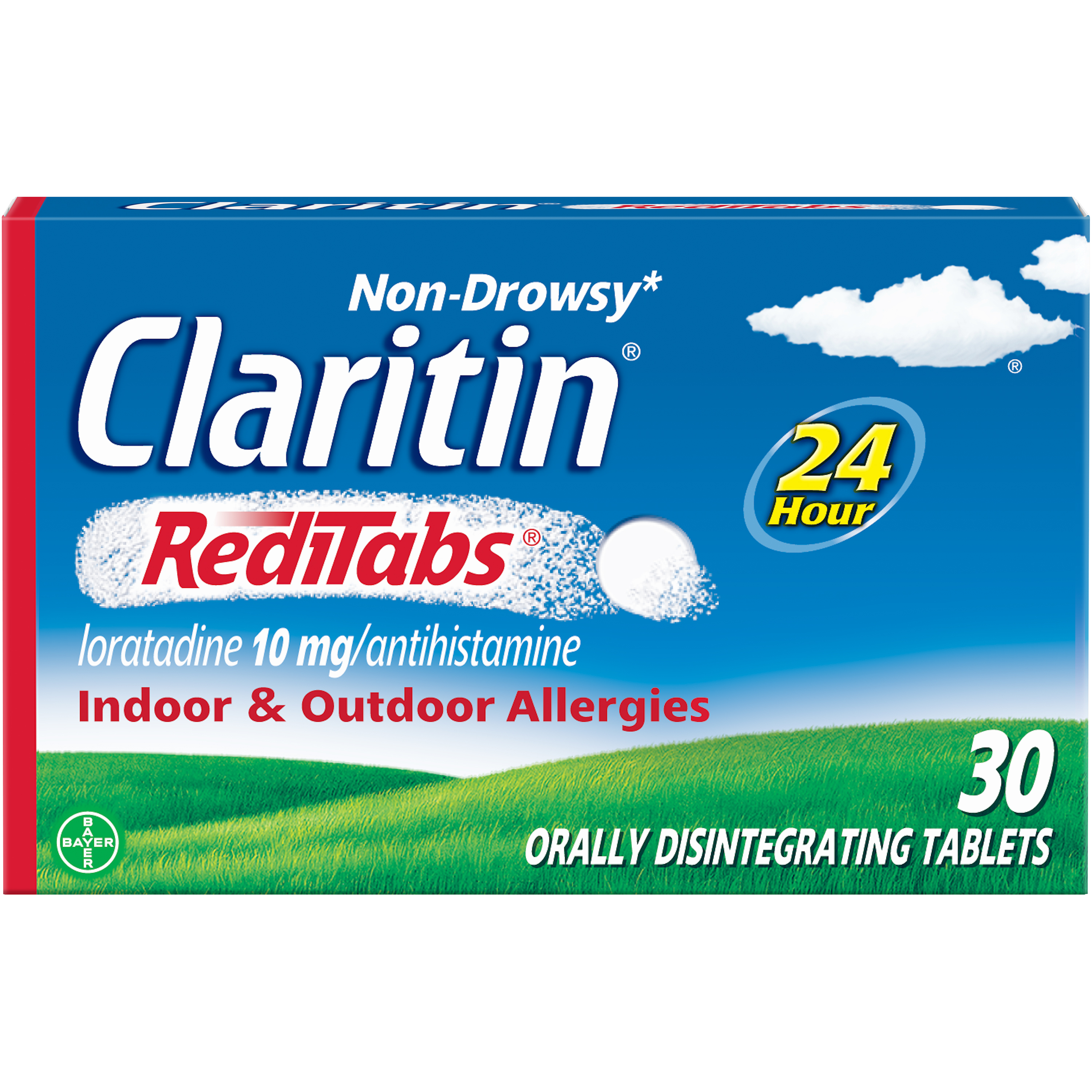 Order Claritin 24 Hr Non-Drowsy Allergy Relief RediTabs, Prescription Strength, 10 mg - 30 ct food online from Rite Aid store, MILLER PLACE on bringmethat.com
