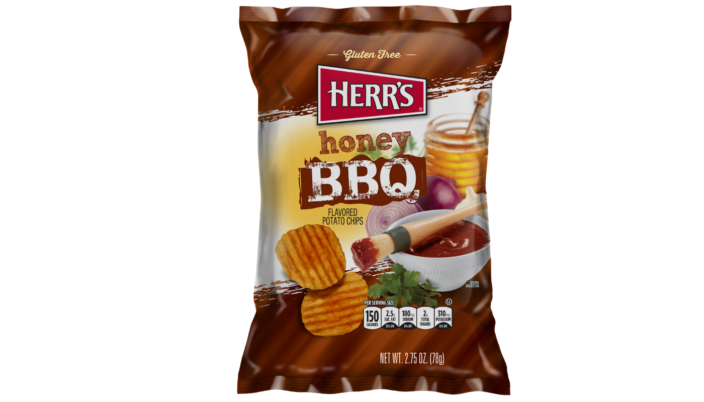 Order Herrs Honey BBQ Ripple 2.75oz food online from QuickChek store, Wall Township on bringmethat.com