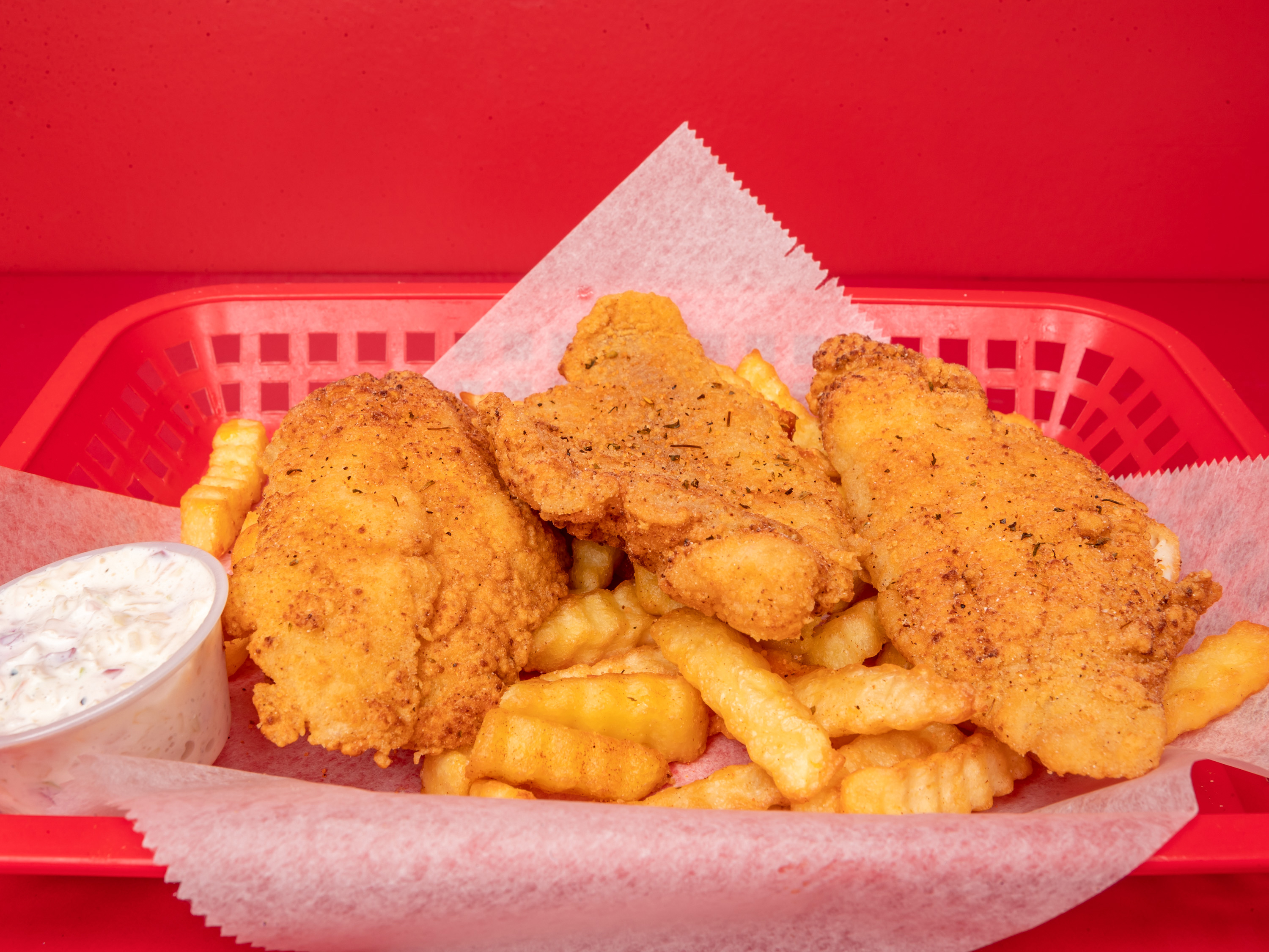 Order 5. Fish Combos food online from K Wings Cafe store, Lilburn on bringmethat.com