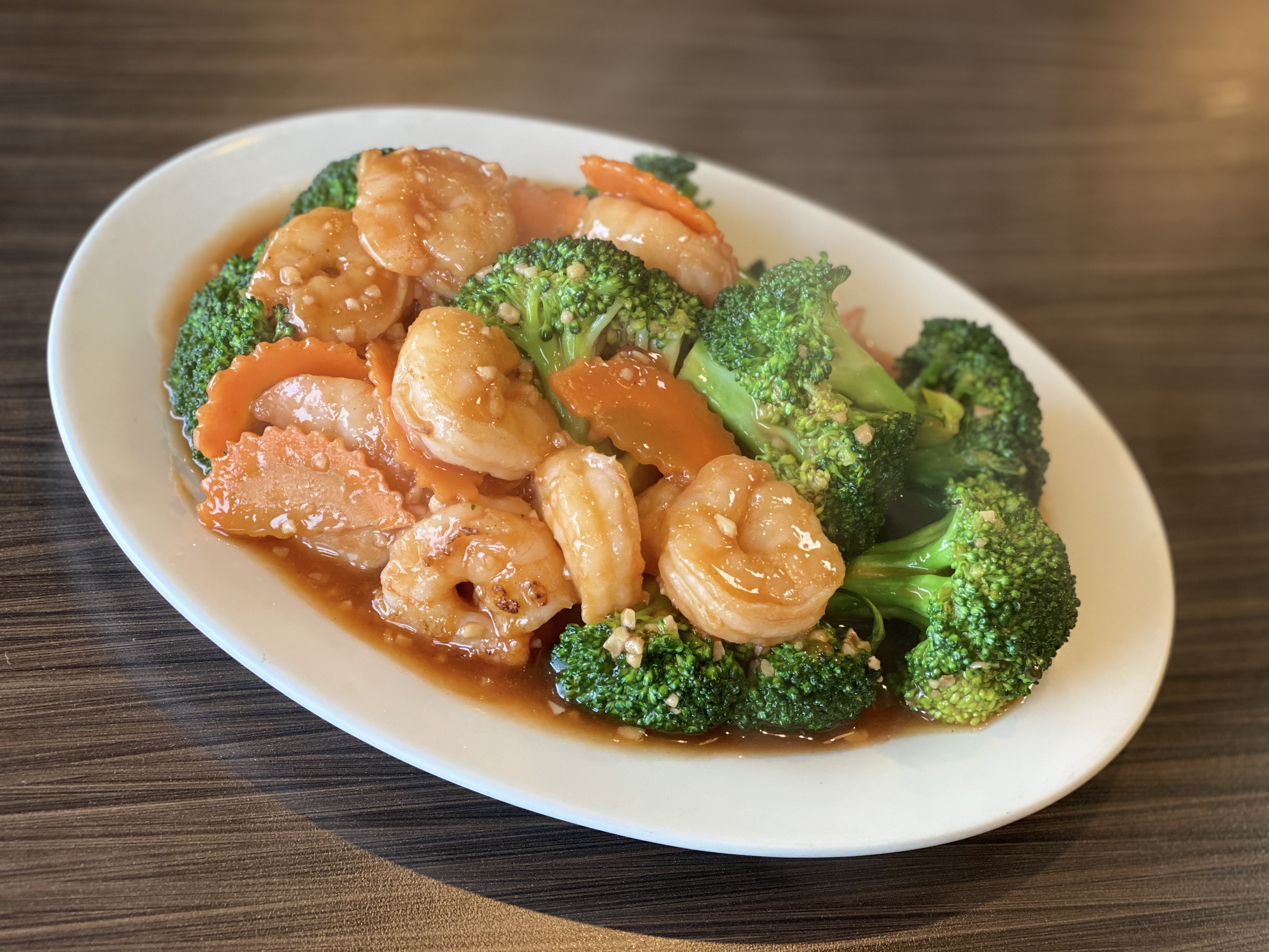 Order Shrimp with Broccoli /芥蓝虾 food online from Chef Tang store, Vista on bringmethat.com