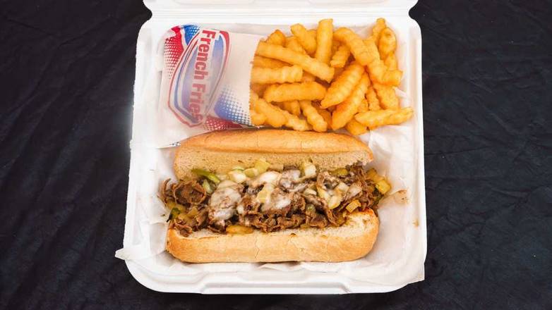 Order Philly Cheesesteak Sandwich food online from Hotlanta Wings store, Macon-Bibb County on bringmethat.com