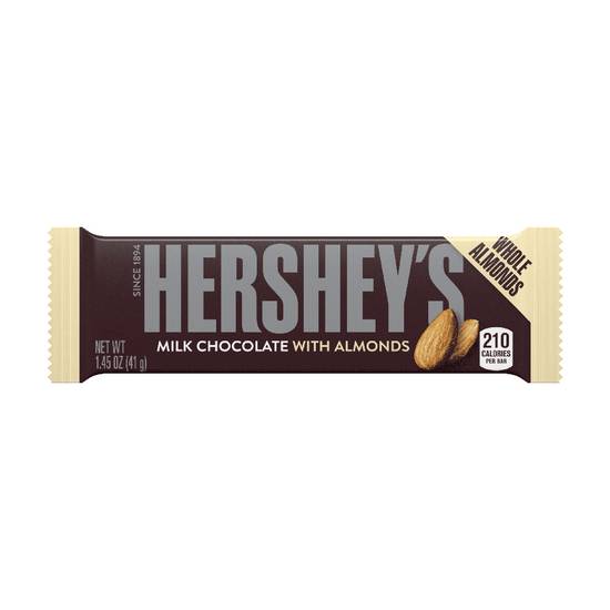 Order Hershey's Milk Chocolate With Almonds Candy Bar food online from Lone Star store, Sunnyvale on bringmethat.com