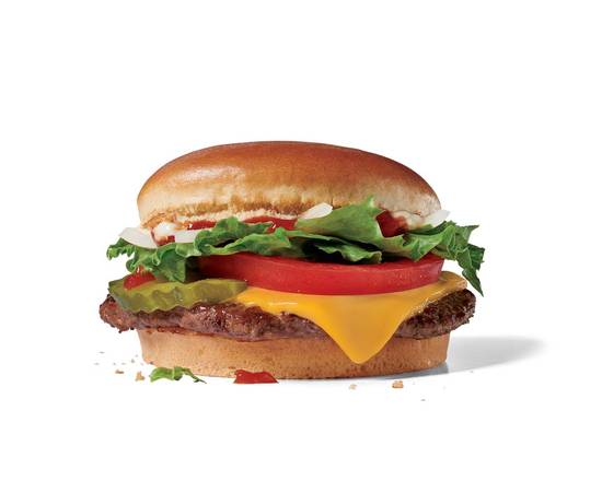 Order Jr. Jumbo Jack® Cheeseburger food online from Jack In The Box store, Hemet on bringmethat.com
