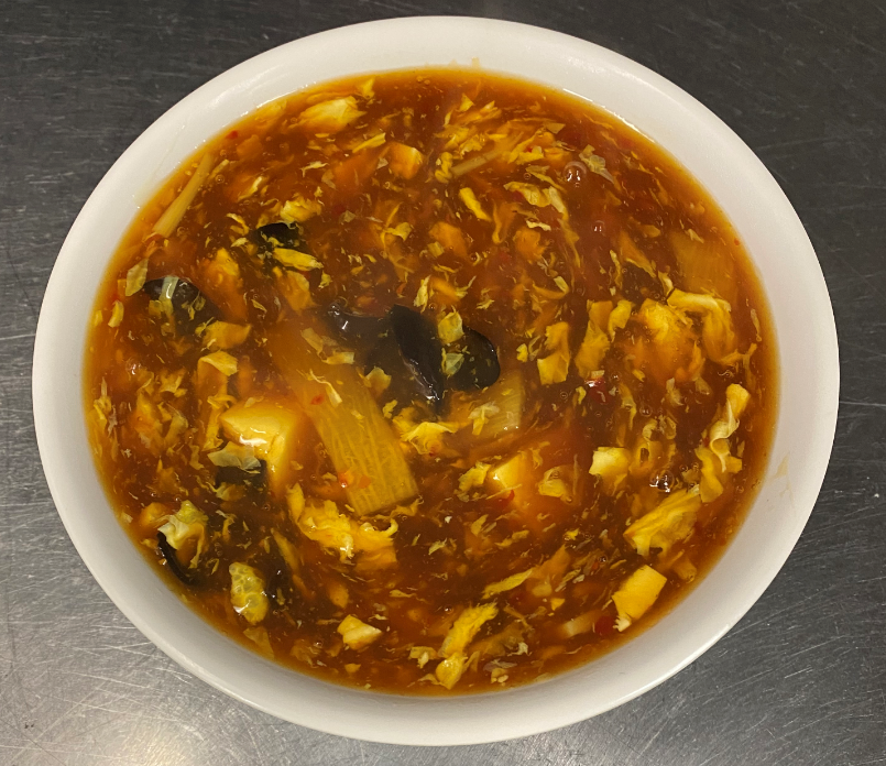 Order 酸辣湯 / Hot and Sour Soup food online from Chao Zhou Restaurant store, Madison Heights on bringmethat.com