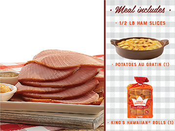 Order By-the-Slice Suppers - 1/2 lb. Ham food online from Honeybaked Ham store, Columbia on bringmethat.com