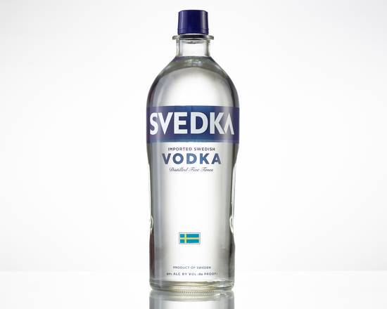 Order Svedka, 1.75L vodka (40.0% ABV) food online from Jamestic Liquor store, Dallas on bringmethat.com