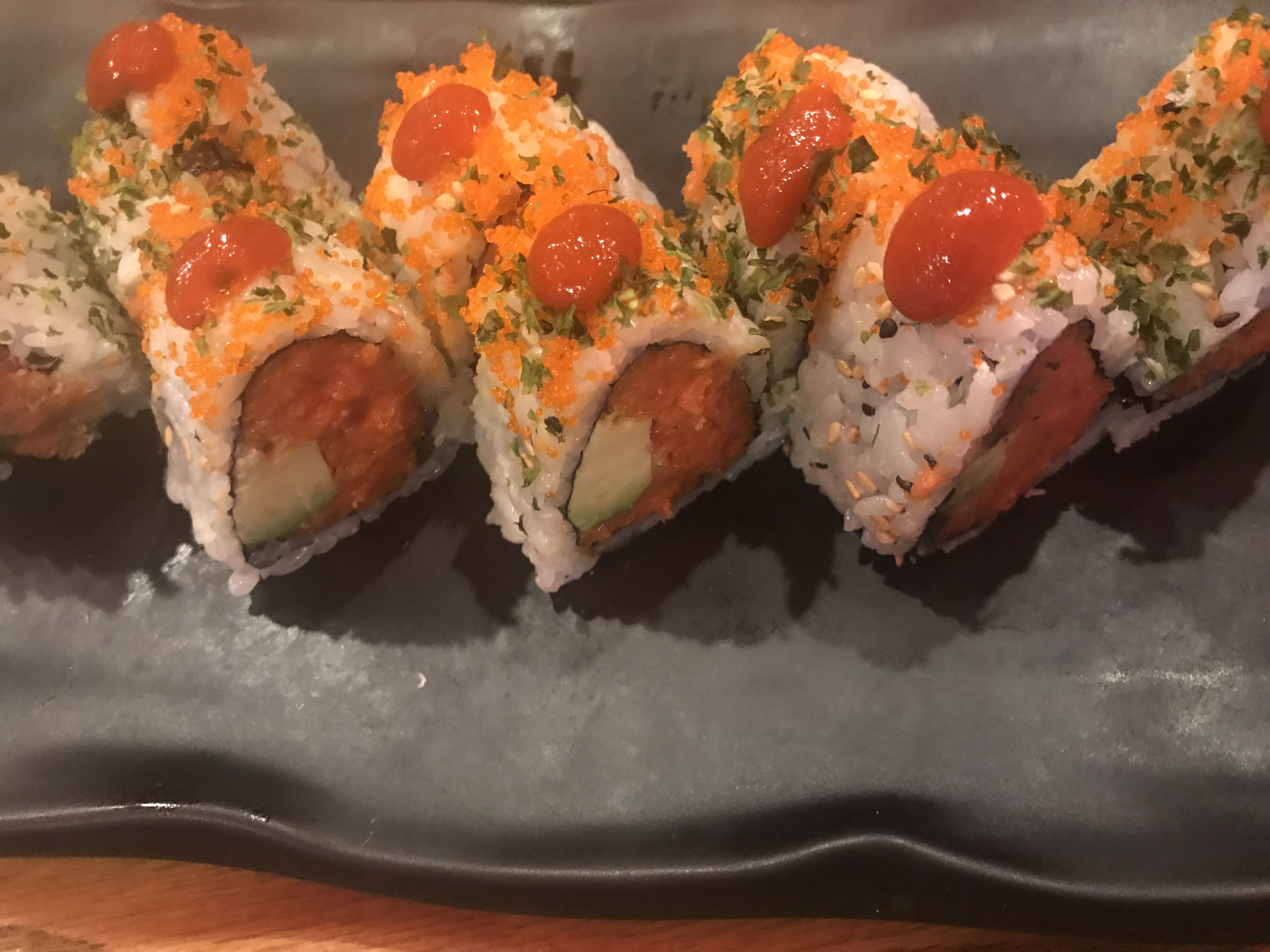 Order 12. Volcano Roll food online from Megu Sushi Japanese Cuisine store, Cherry Hill on bringmethat.com