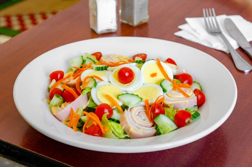 Order Chef's Salad - Small food online from Hope Pizzeria & Catering store, Blairstown on bringmethat.com