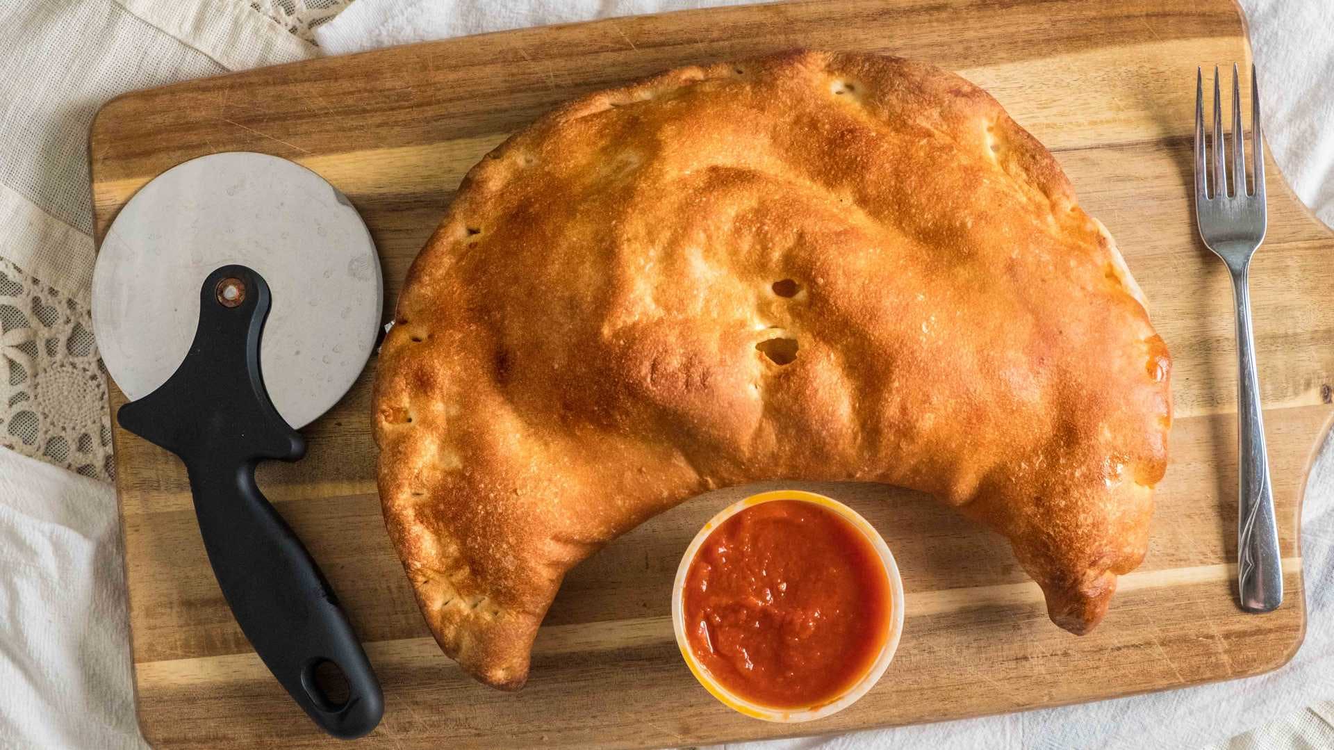 Order Steak Calzone - Calzone food online from Palermo's Pizza store, Blue Bell on bringmethat.com