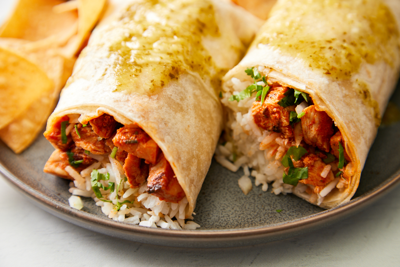 Order Spicy Chicken Burrito food online from Amandine Patisserie Cafe store, Los Angeles on bringmethat.com