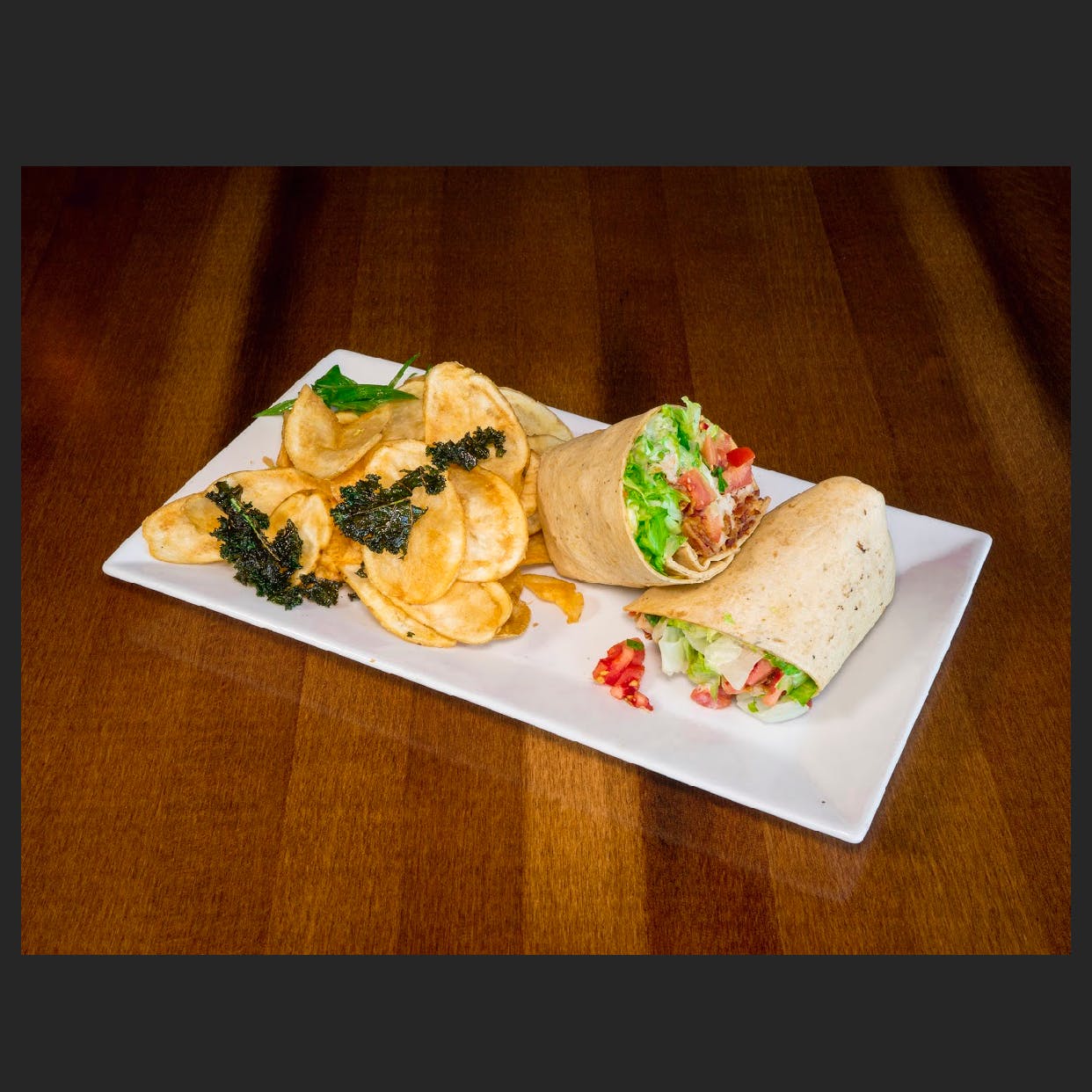 Order Buffalo Ranch Chicken Wrap - Sandwiches & Wraps food online from Branding Iron store, Bridgeview on bringmethat.com