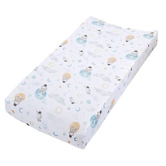 Order aden + anais™ essentials Space Changing Pad Cover in Blue food online from Buybuy Baby store, Nashua on bringmethat.com