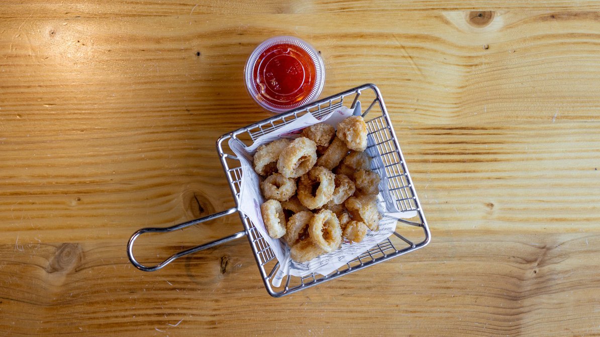 Order Fried Calamari (15) food online from The Juicy Seafood store, Sandy Springs on bringmethat.com