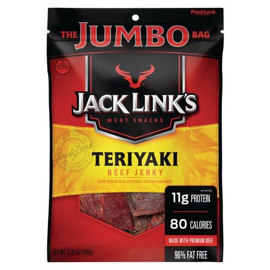 Order Jack Link'S Teriyaki Beef Jerky Jumbo Bag food online from Pepack Sunoco store, Peapack on bringmethat.com