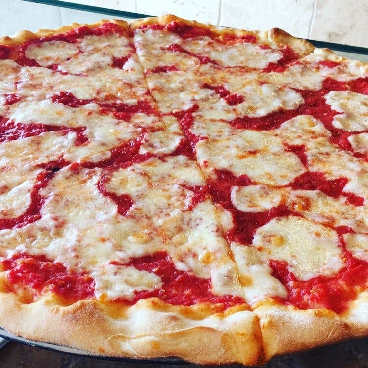 Order Thin Crust Cheese Pizza Lunch - Personal 10" food online from Biba's Italian Restaurant  store, Milledgeville on bringmethat.com