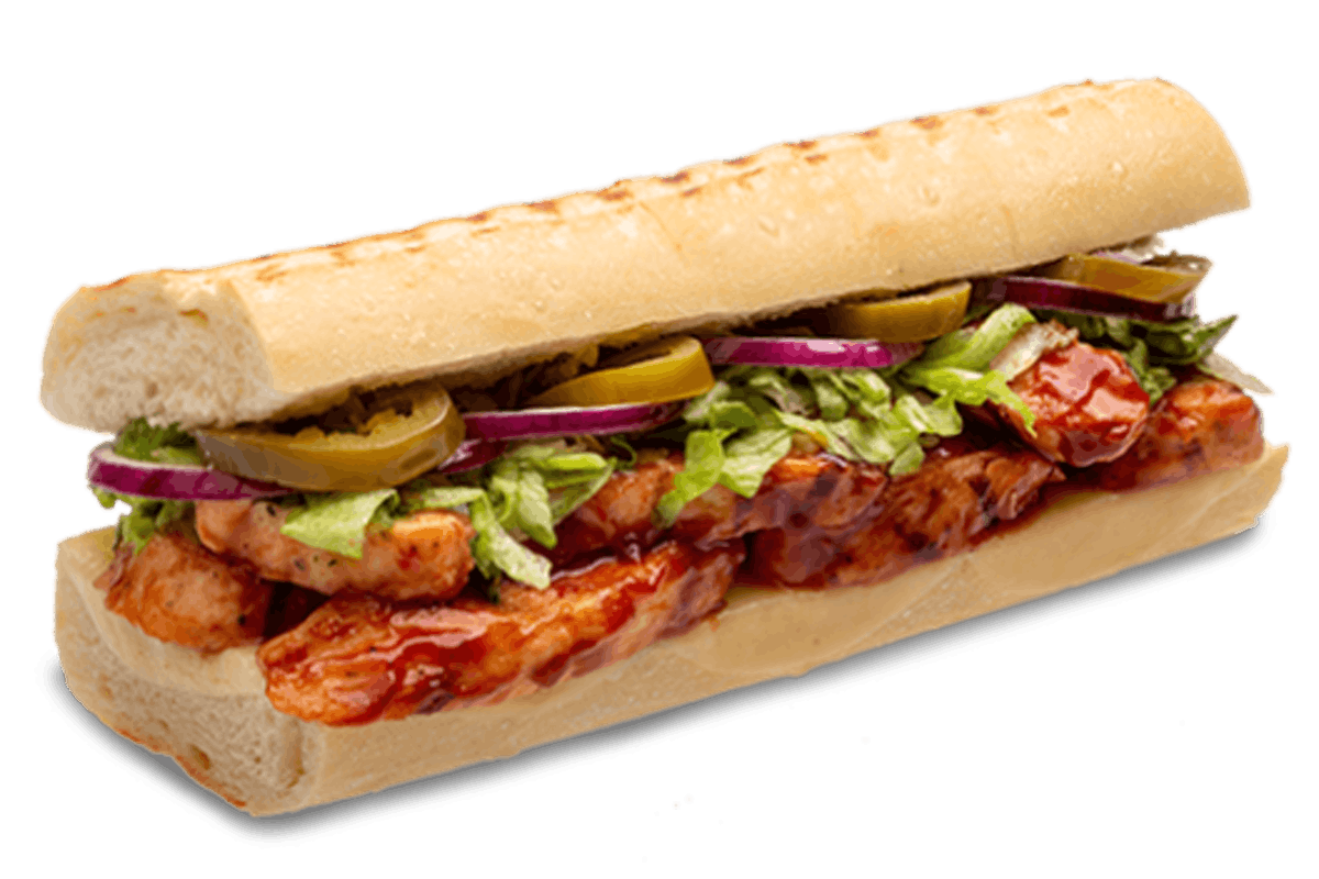 Order BBQ Chicken Melt food online from Port of Subs store, Reedley on bringmethat.com