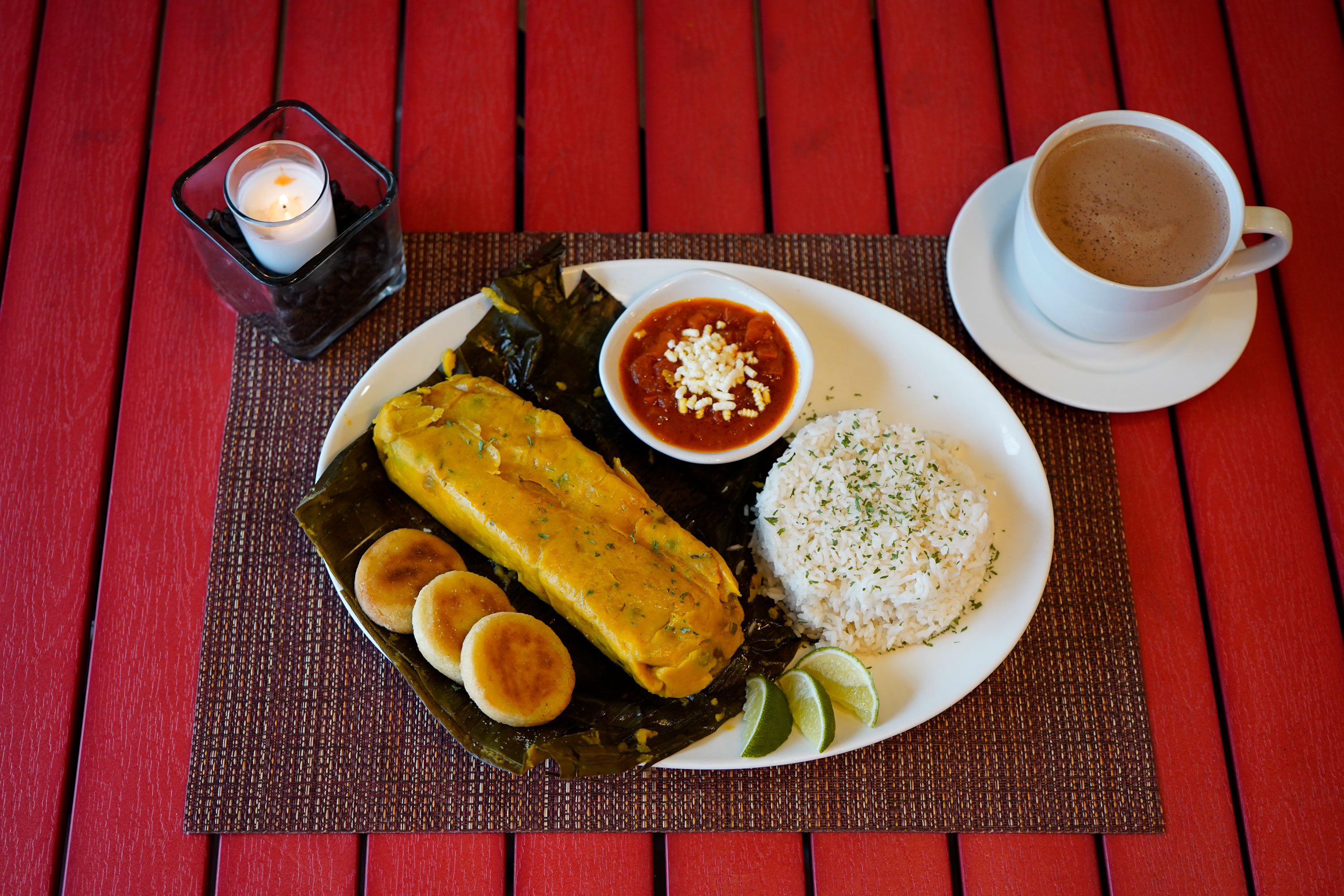 Order Tamal Colombiano food online from Noches De Colombia store, Randolph on bringmethat.com