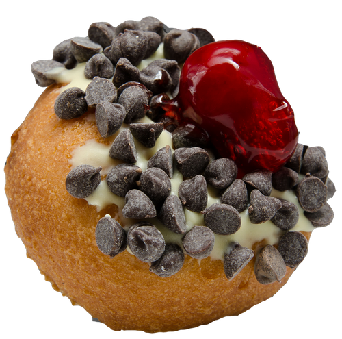 Order Banana Split Donut food online from Peace, Love & Little Donuts store, Fort Collins on bringmethat.com