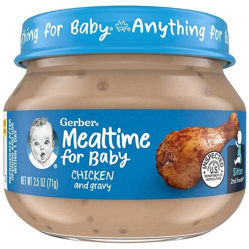 Order Gerber Baby Food Chicken and Gravy - 2.5 oz food online from Walgreens store, Rochester on bringmethat.com
