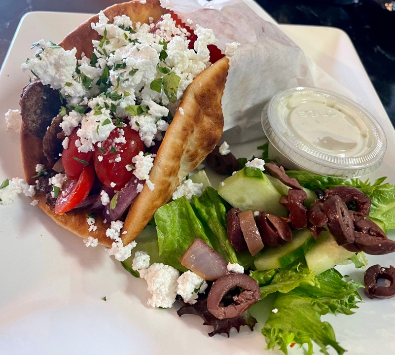 Order BEEF GYRO food online from Bitcoin Pizza store, Seattle on bringmethat.com