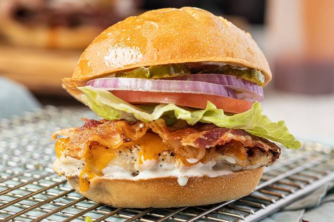 Order Mesquite Grilled Chicken Sandwich food online from Ember Smoked Bbq store, Ft. Oglethorpe on bringmethat.com