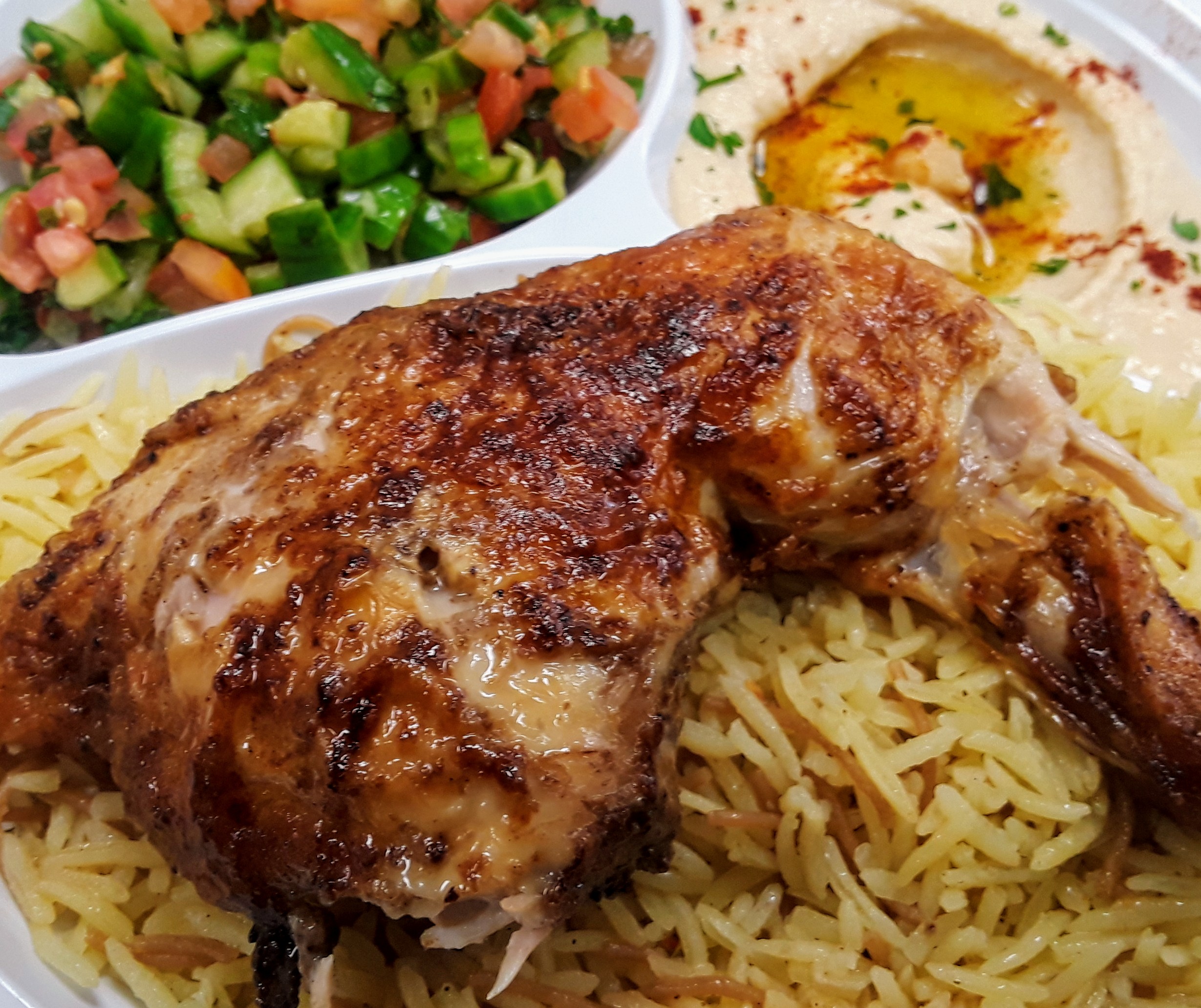 Order Quarter Dark Chicken Meal food online from Zaytoon Kabob store, Garden Grove on bringmethat.com