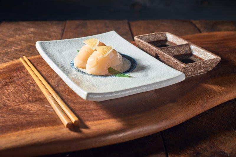 Order Hotate Nigiri food online from Rocket Sushi store, San Francisco on bringmethat.com