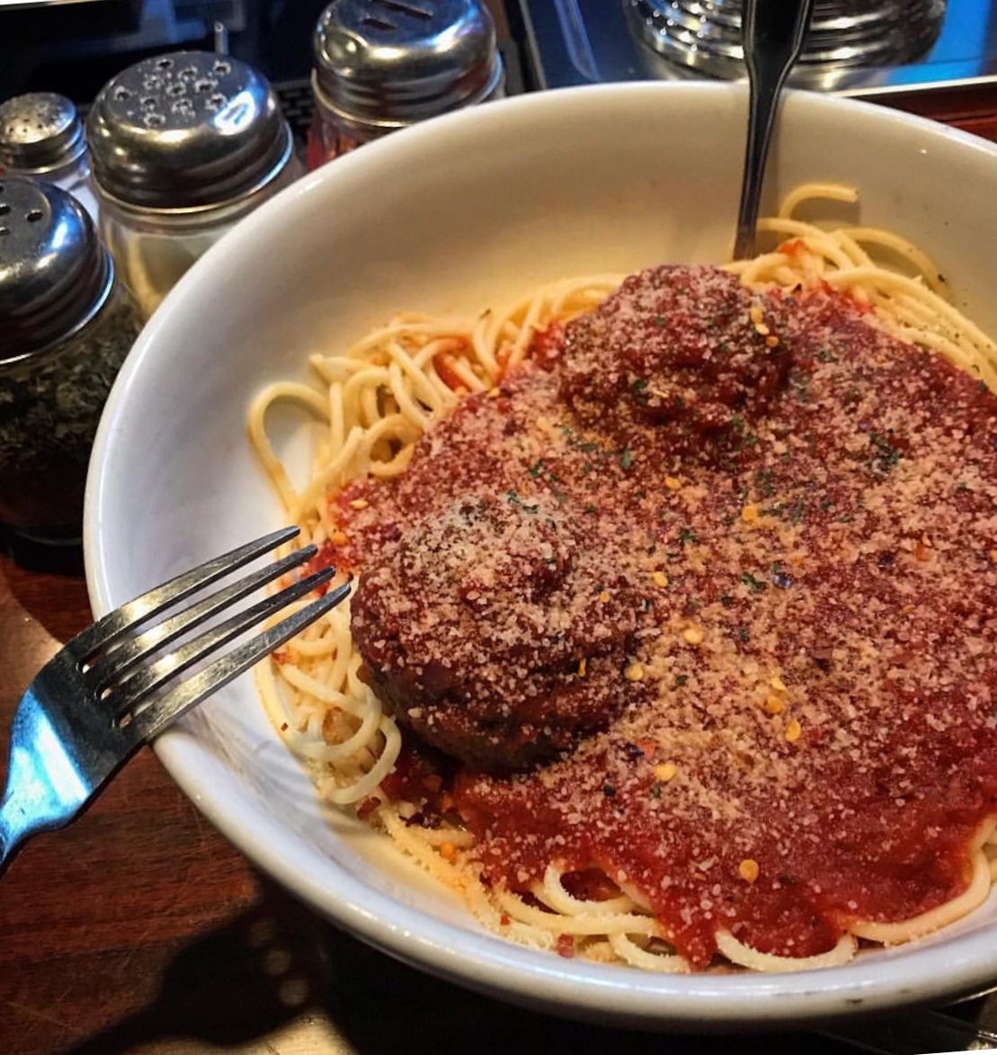 Order Spaghetti & Meatballs food online from Rocco Italian Grill store, Wilmington on bringmethat.com