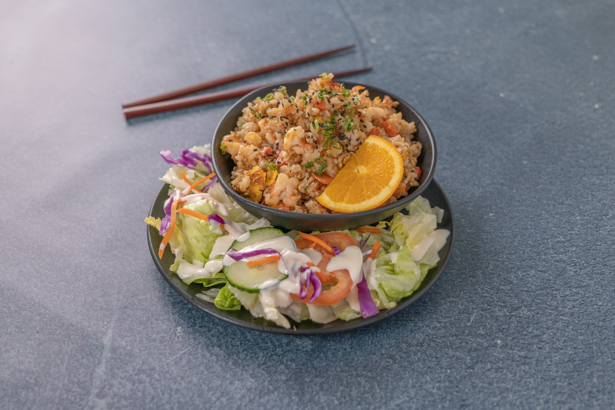 Order Shrimp Fried Rice food online from Dashi Japanese Restaurants store, Menlo Park on bringmethat.com